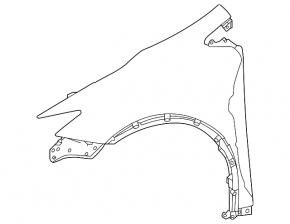 Крило переднє ліве Toyota Prius 23-26
