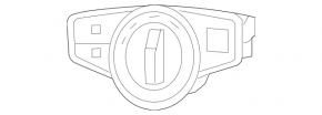Керування світлом Mercedes C-class W205 15-21 чорний глянець