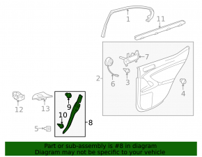 Накладка замка двери задней левой Lexus IS250 IS350 06-13