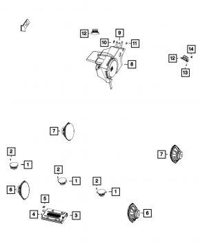 Сабвуфер Jeep Cherokee KL 19-23