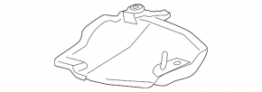 Защита задней балки правая Mazda 3 19-26 4d