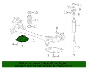 Защита задней балки правая Mazda 3 19-26 4d