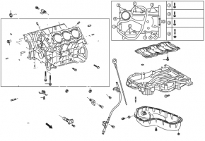 Форсунка оливна ДВС Toyota Camry v55 15-17 usa 2.5 2AR-FE, hybrid 2AR-FXE з болтом