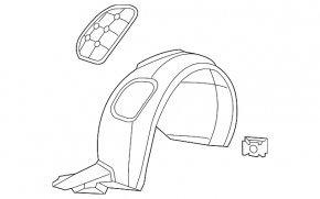 Подкрылок передний правый VW Beetle 12-19