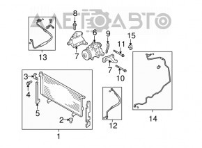 Крепление компрессора кондиционера Subaru Outback 10-14 3.6