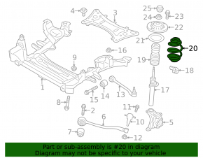 Пружина передняя левая BMW X3 F25 13-17 2.0T