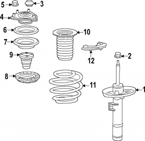 Пружина передняя левая Honda CRV 23-26 HEV AWD