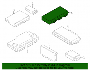 Tailgate Lift Control Module BMW 5 F10 11-17