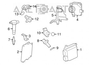Блок ECU компьютер двигателя Mitsubishi Outlander 16-18 212.4 FWD