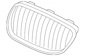 Решітка радіатора grill ліва BMW 2 F22 14-17