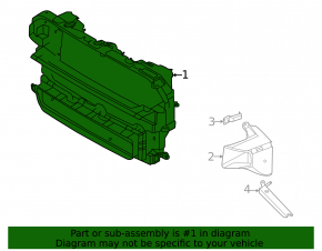 Дефлектор радиатора верхний Mini Cooper Countryman F60 17-24