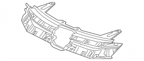 Основание решетки радиатора grill Honda CRV 15-16 рест