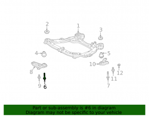 Болт крепления переднего подрамника 4 шт Lexus RX350 RX450h 10-15 150мм