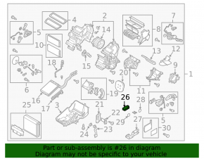 Клапан печки кондиционера Mazda3 MPS 09-13