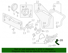 Кронштейн корпусу термостату АКПП Mazda CX-5 18-25