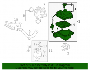 Корпус воздушного фильтра Toyota Camry v40 3.5