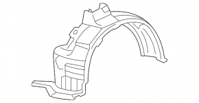 Підкрилок передній лівий Lexus RX300 RX330 RX350 RX400h 04-08