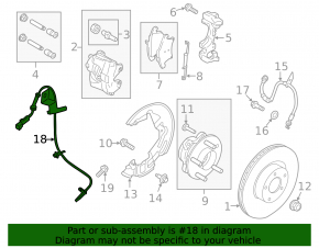Датчик ABS передний правый Ford Fusion mk5 13-20