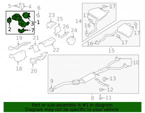 Приймальна труба з каталізатором Land Rover Range Rover Velar 18-26 2.0T