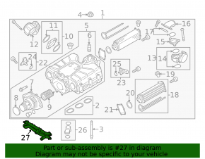Трубки системи охолодження Audi Q5 8R 13-17 3.0