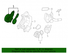 Помпа водяная Honda Civic 11-15 Type 2