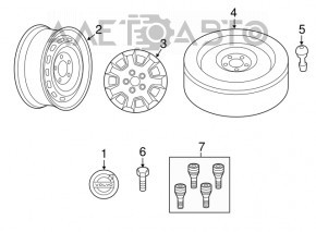 Болт колесный d19 M14x1.5 Volvo XC90 16-22