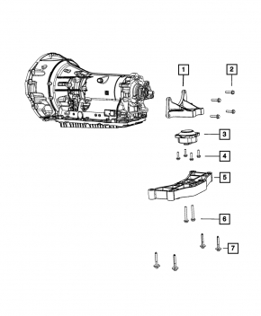 Опора акпп Dodge Challenger 09-23 3.6
