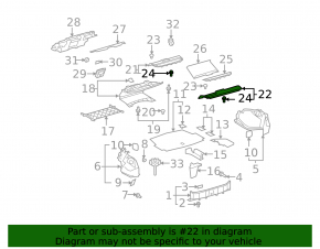 Полка задняя Lexus LS460 LS600h 07-12 передняя под шторку черн