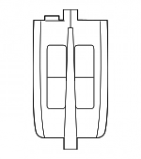 Ключ Ford Escape MK3 13-19 smart 5 кнопок, облез хром, царапины