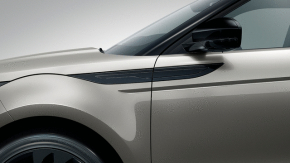 Молдинг двери передней левой Land Rover Range Rover Evoque 19-23 черный глянец