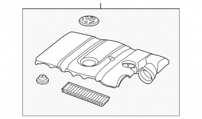 Корпус воздушного фильтра VW Passat b7 12-14 USA 2.5