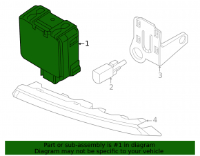 Радар круїз Control Module VW Jetta 23-26