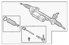 Рейка рульова BMW X7 G07 19-22 під активне рульове