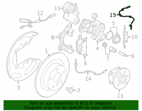 Датчик ABS задний левый Mini Cooper F56 3d 14-