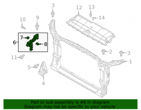 Крепление фары верхнее правое Audi A6 C8 19-24