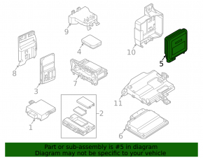 Homelink Garage Remote Control Module Audi A4 B9 20-25