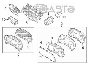 Щиток приборов Kia Niro 17-22 HEV 94к, царапины