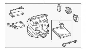 Корпус голий кондиціонер, ліва частина Toyota Prius V 12-17-