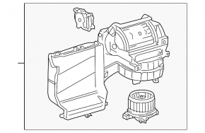 Печка в сборе Toyota Sequoia 08-18