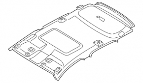 Обшивка потолка Ford Ecosport 18-19