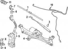 Поводок дворника правый Volkswagen ID.4 21-22