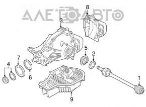 Диференціал задній редуктор BMW 5 G30 17-20 2.0T 2.93 105к