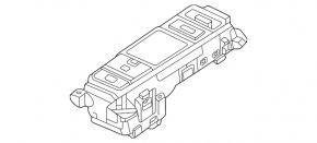 Перемикач режимів їзди Honda Civic XI FE/FL 22-26 Sport з кнопкою паркінгу