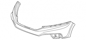 Бампер передний голый Honda Crosstour 13-15
