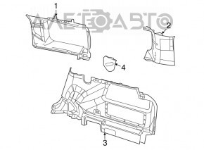 Обшивка арки правая Jeep Patriot 11-17 царапины