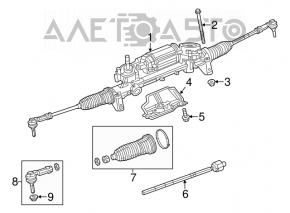 Рульовий наконечник правий Jeep Cherokee KL 14-18