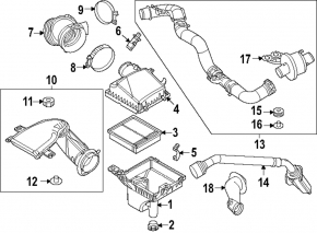 Воздухоприемник Mazda CX-90 24-26 PHEV