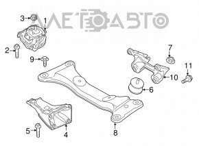 Траверса АКПП BMW 4 F32/33/36 14-16 RWD