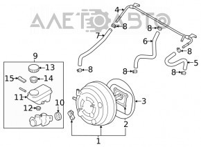 Главный тормозной цилиндр с бачком Subaru Forester 19-21 SK