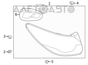 Фонарь внешний крыло левый Mazda 6 18-21 usa signature lighting